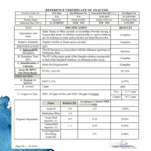 Blissta® USP Grade – Methylene Blue image Blissta® USP Grade – Methylene Blue
