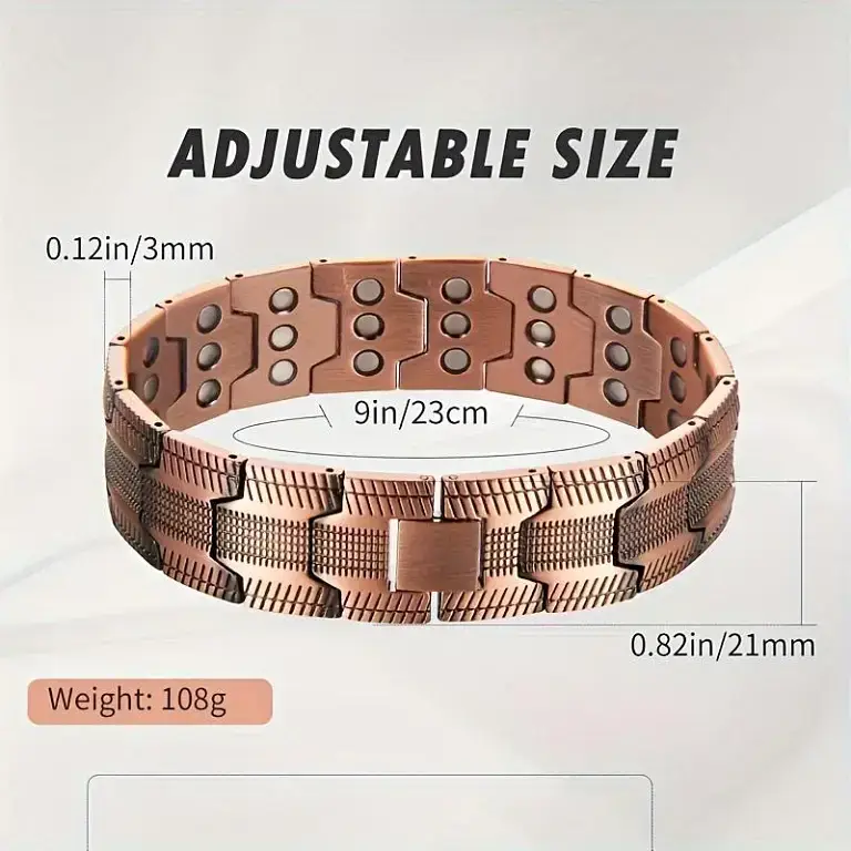 Copper magnetic bracelet Relieve fatigue and promote blood circulation 2 Copper magnetic bracelet——Relieve fatigue and promote blood circulation
