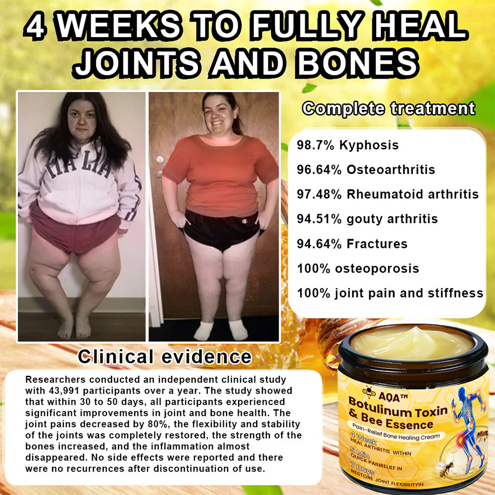 AQA™ Botulinum & Bee Essence Pain Relief Bone Healing Cream - Image 10