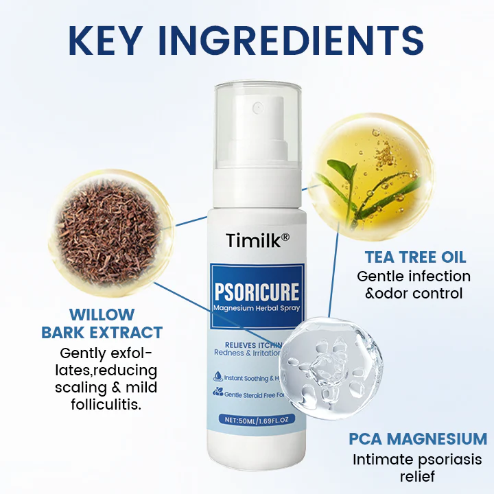 Timilk® PsoriCure Magnesium Herbal Spray image Timilk® PsoriCure Magnesium Herbal Spray