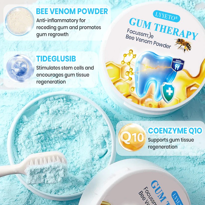 Lyyeto® Focussmile bee venom treatment powder for oral use image Lyyeto® Focussmile bee venom treatment powder for oral use