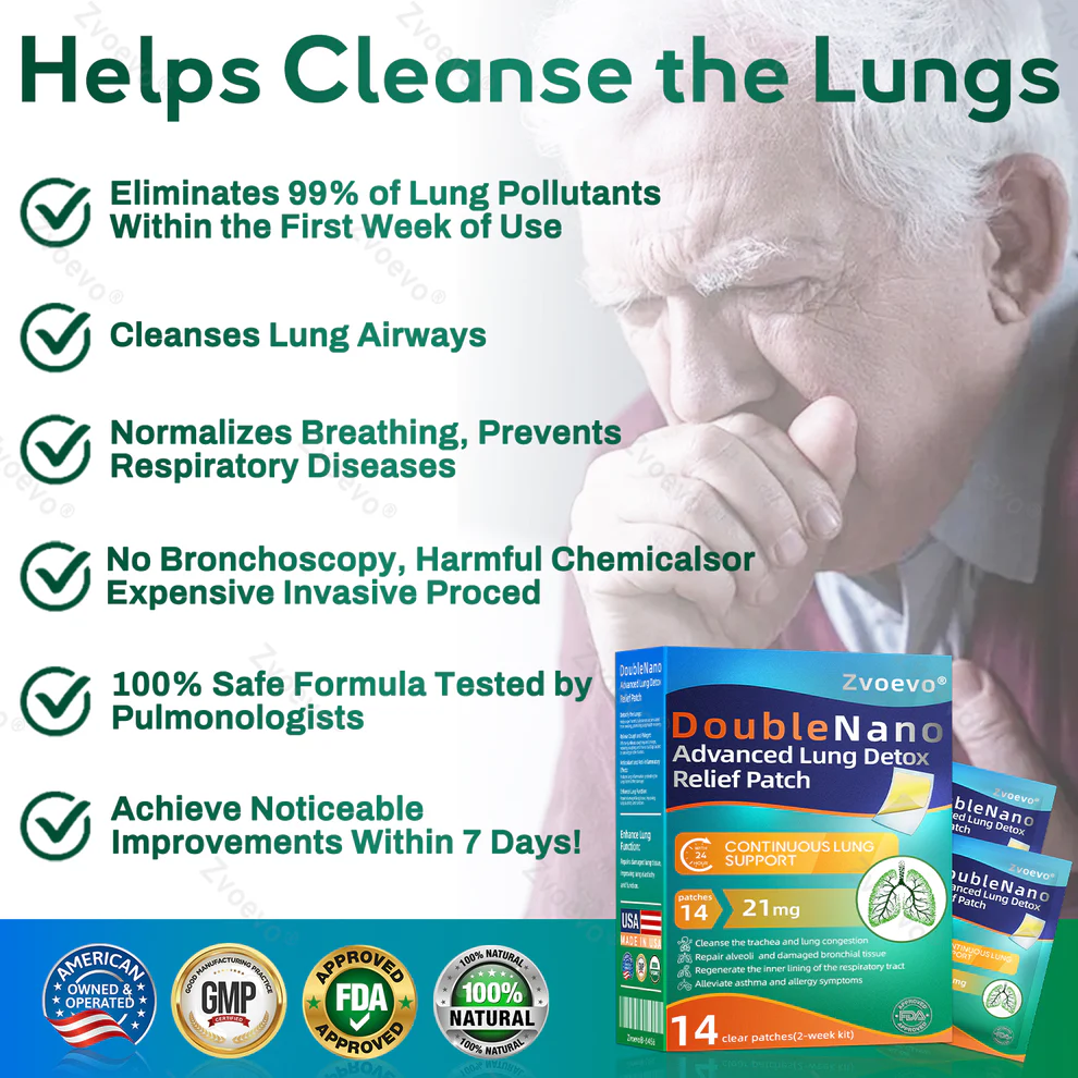 Zvoevo® DoubleNano Advanced Lung Detox Relief Patch image Zvoevo® DoubleNano Advanced Lung Detox Relief Patch