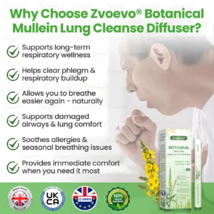 Zvoevo® Botanical Mullein Lung Cleanse Diffuser image Zvoevo® Botanical Mullein Lung Cleanse Diffuser