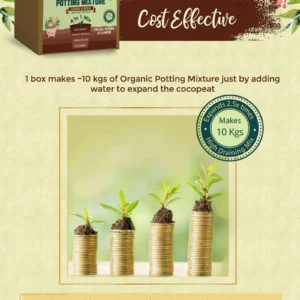 4 in 1 Soil less Potting Mix with Cocopeat, Vermiculite, Neem Powder & Fertilizer