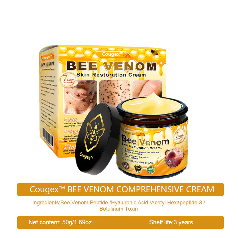 Cougex® "Dermal Gold" Botulin Bee Venom Skin Restoration Cream image Cougex® "Dermal Gold" Botulin Bee Venom Skin Restoration Cream