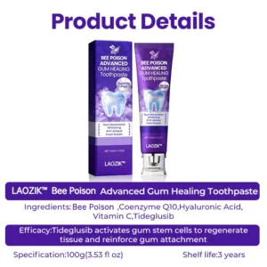 LAOZIK™ Bee Poison Advanced Gum Healing Toothpaste 19 LAOZIK™ Bee Poison Advanced Gum Healing Toothpaste