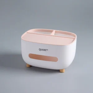 QIAWI™ Multifunctional Tissue Box, Double Layer Tissue Organizer with Storage 24 QIAWI™ Multifunctional Tissue Box, Double Layer Tissue Organizer with Storage