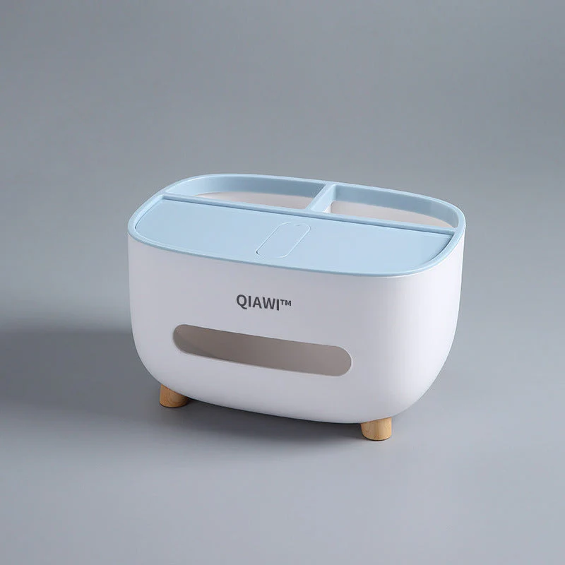 QIAWI™ Multifunctional Tissue Box, Double Layer Tissue Organizer with Storage 10 QIAWI™ Multifunctional Tissue Box, Double Layer Tissue Organizer with Storage