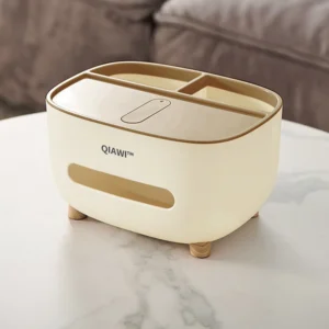 QIAWI™ Multifunctional Tissue Box, Double Layer Tissue Organizer with Storage 25 QIAWI™ Multifunctional Tissue Box, Double Layer Tissue Organizer with Storage