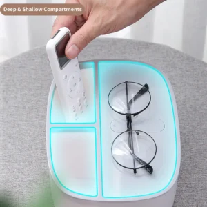 QIAWI™ Multifunctional Tissue Box, Double Layer Tissue Organizer with Storage 18 QIAWI™ Multifunctional Tissue Box, Double Layer Tissue Organizer with Storage