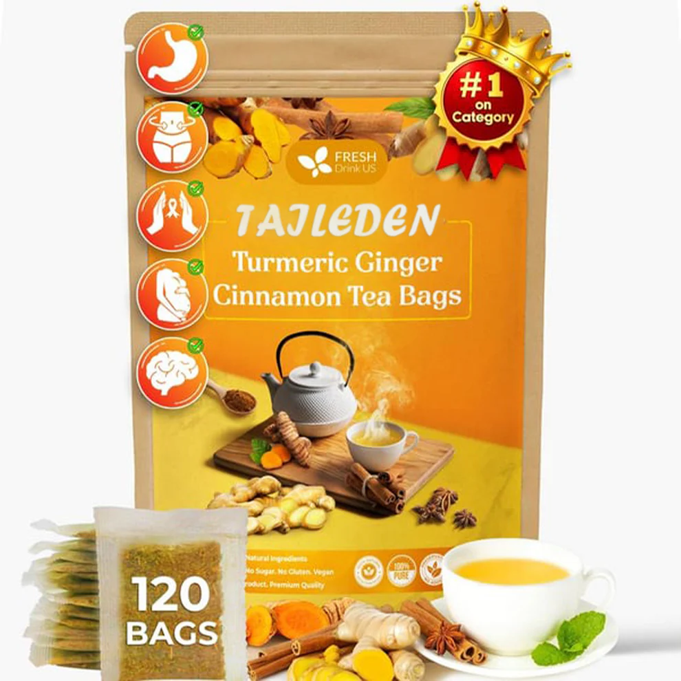 100% Natural Turmeric Ginger Cinnamon Tea 1 100% Natural Turmeric Ginger Cinnamon Tea