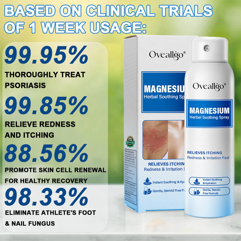 Oveallgo® Magnesium Herbal Psoriasis Spray 6 Oveallgo® Magnesium Herbal Psoriasis Spray