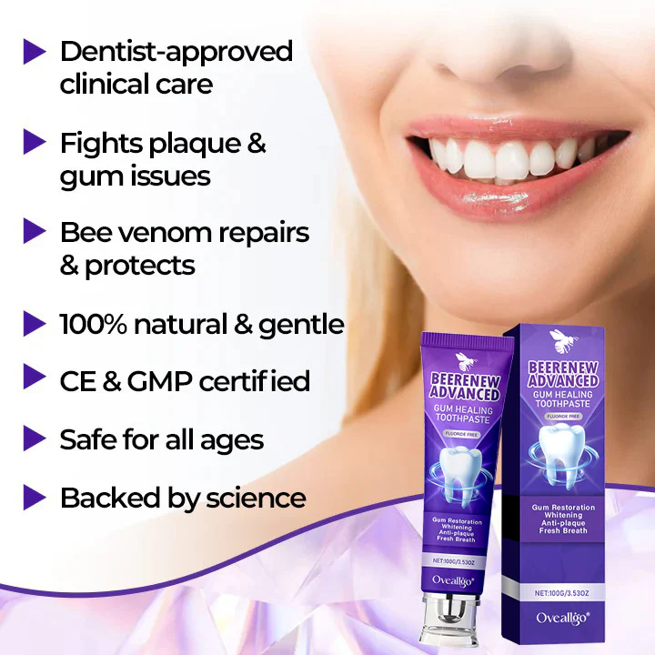 Oveallgo® BeeRenew Advanced Gum Healing Toothpaste 9 Oveallgo® BeeRenew Advanced Gum Healing Toothpaste