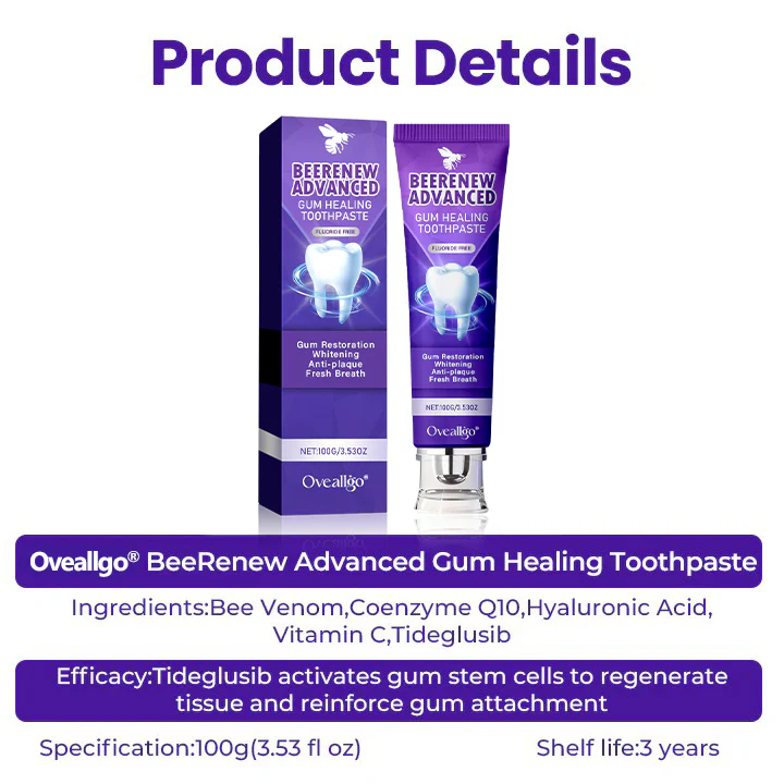 Oveallgo® BeeRenew Advanced Gum Healing Toothpaste 13 Oveallgo® BeeRenew Advanced Gum Healing Toothpaste