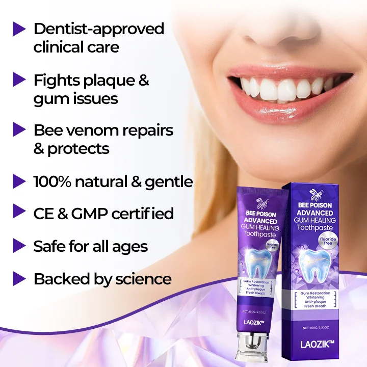 LAOZIK™ Bee Poison Advanced Gum Healing Toothpaste 9 LAOZIK™ Bee Poison Advanced Gum Healing Toothpaste