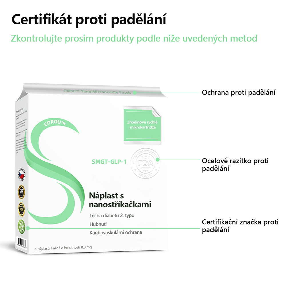 COROU™ SMGT-GLP-1 Nano Microneedle Patch 14 COROU™ SMGT-GLP-1 Nano Microneedle Patch