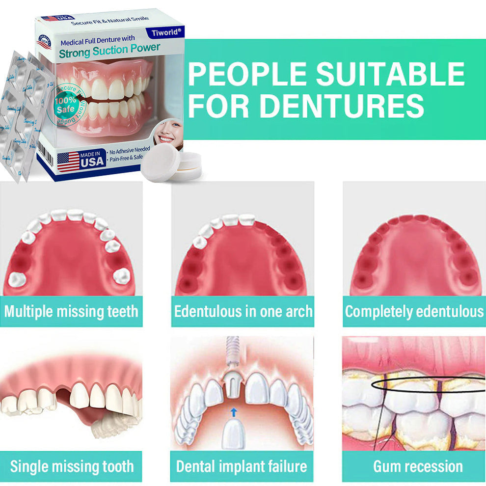Tiworld® Medical Full Denture with Strong Suction image Tiworld® Medical Full Denture with Strong Suction