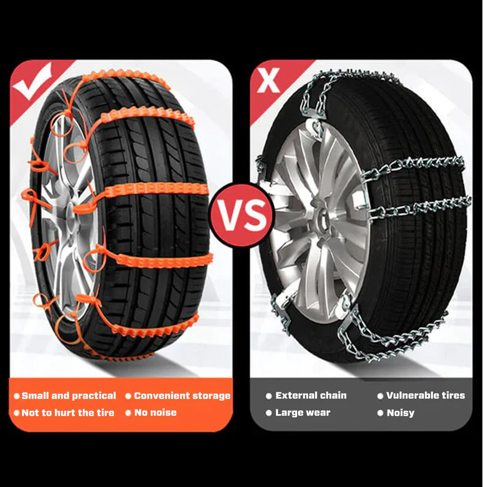 SUPTRUCK™ Anti-Slip Snow Tire Zip Straps For Vehicles (10Pcs/Box) 5 SUPTRUCK™ Anti-Slip Snow Tire Zip Straps For Vehicles (10Pcs/Box)