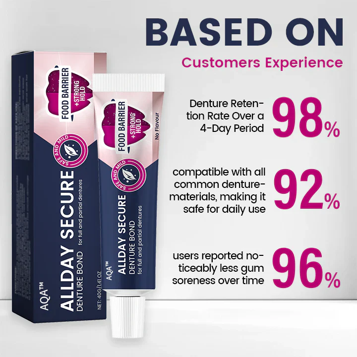 AQA™ AllDay Secure Denture Bond 3 AQA™ AllDay Secure Denture Bond