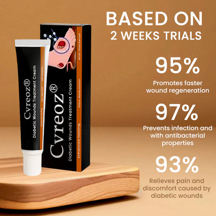 Cvreoz® Advanced Wound Healing Cream for Diabetic Skin 2 Cvreoz® Advanced Wound Healing Cream for Diabetic Skin