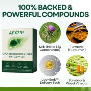 AEXZR® Lipo-Sorb Nightly Liver Detox Patch