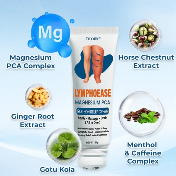 Timilk® LymphoEase Magnesium PCA Roll-On Relief Cream