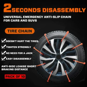 SUPTRUCK™ Anti-Slip Snow Tire Zip Straps For Vehicles (10Pcs/Box) 18 SUPTRUCK™ Anti-Slip Snow Tire Zip Straps For Vehicles (10Pcs/Box)