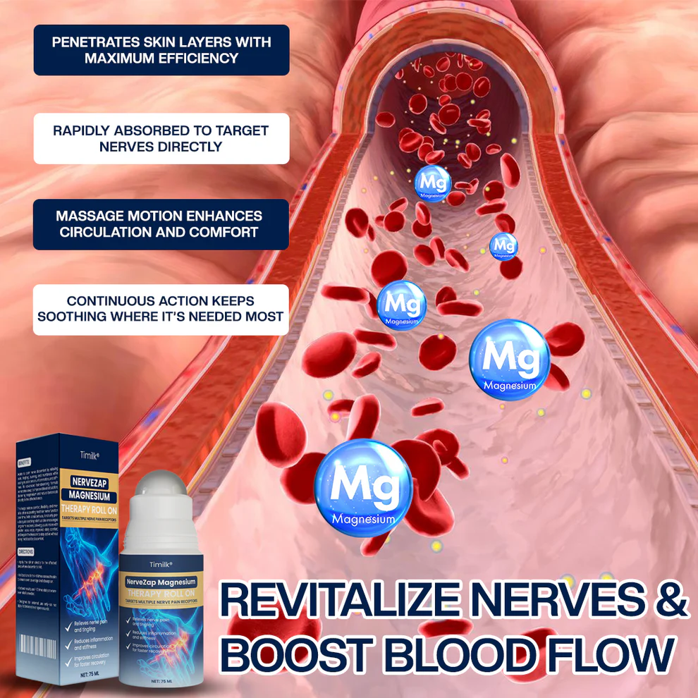 Timilk® NerveZap Magnesium Therapy Roll On image Timilk® NerveZap Magnesium Therapy Roll On