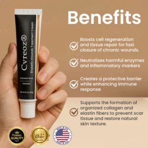 Cvreoz® Advanced Wound Healing Cream for Diabetic Skin 9 Cvreoz® Advanced Wound Healing Cream for Diabetic Skin