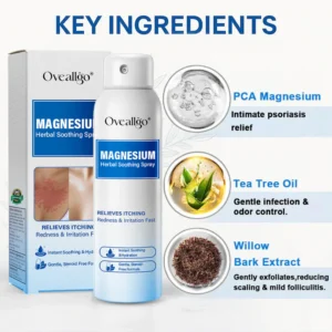 Oveallgo® Magnesium Herbal Psoriasis Spray 21 Oveallgo® Magnesium Herbal Psoriasis Spray