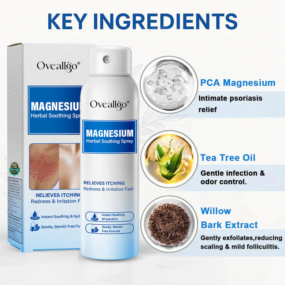 Oveallgo® Magnesium Herbal Psoriasis Spray 11 Oveallgo® Magnesium Herbal Psoriasis Spray