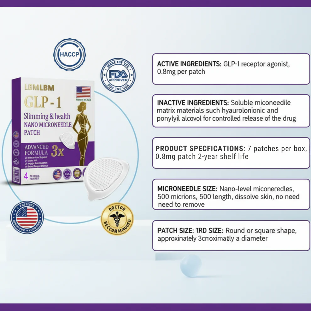 LBMLBM™ NIDDK-Tirzepatide Slimming & health NANO MICRONEEDLE PATCH image LBMLBM™ NIDDK-Tirzepatide Slimming & health NANO MICRONEEDLE PATCH