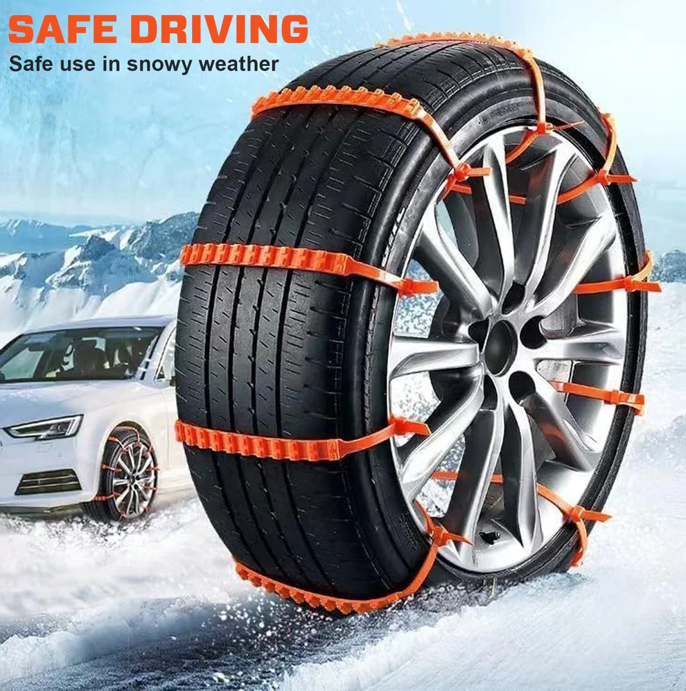 SUPTRUCK™ Anti-Slip Snow Tire Zip Straps For Vehicles (10Pcs/Box) 3 SUPTRUCK™ Anti-Slip Snow Tire Zip Straps For Vehicles (10Pcs/Box)