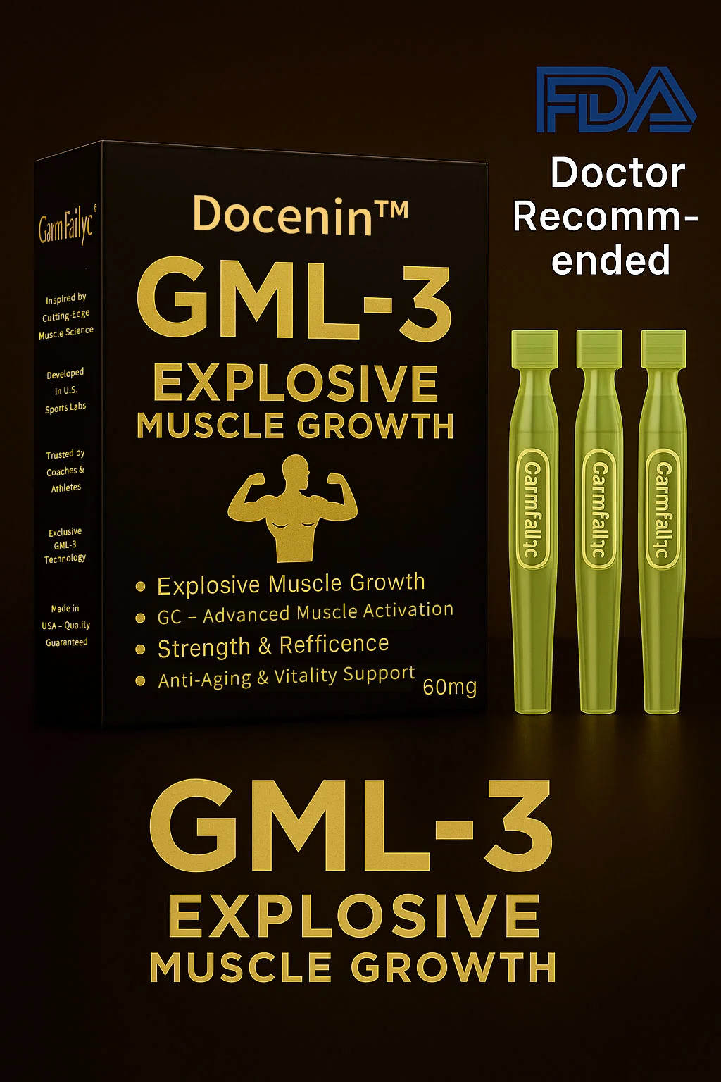 Docenin™ GML-3 Six-in-One Muscle Growth Oral Solution image Docenin™ GML-3 Six-in-One Muscle Growth Oral Solution