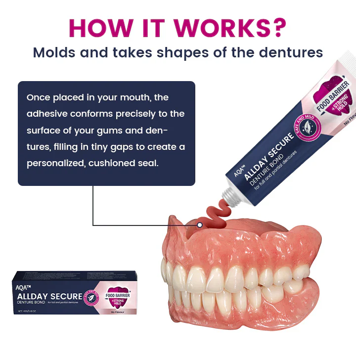 AQA™ AllDay Secure Denture Bond 1 AQA™ AllDay Secure Denture Bond