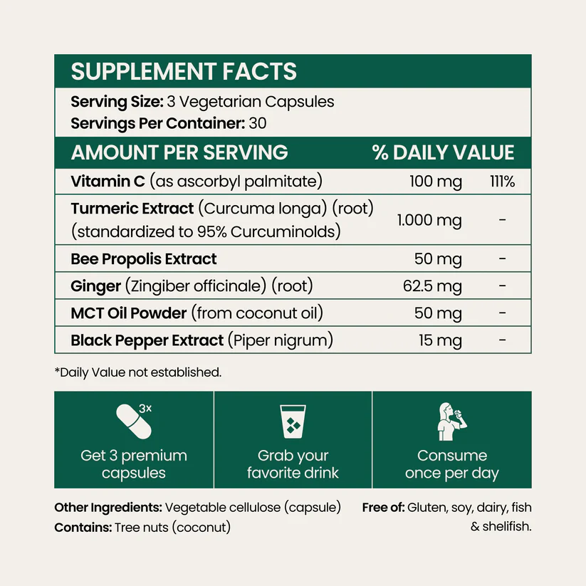 Turmeric Curcumin Capsules (1,000mg) 9 Turmeric Curcumin Capsules (1,000mg)