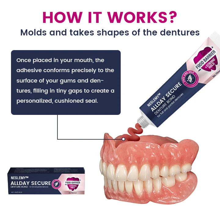 NESLEMY™ AllDay Secure Denture Bond image NESLEMY™ AllDay Secure Denture Bond