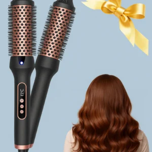 Heated Hair Brush - Volumizer, Curler, Straightener and Styling Brush