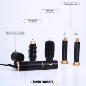 Velora Hair Dryer & Styler Brush – 1000W Blow Dryer & Volumizer