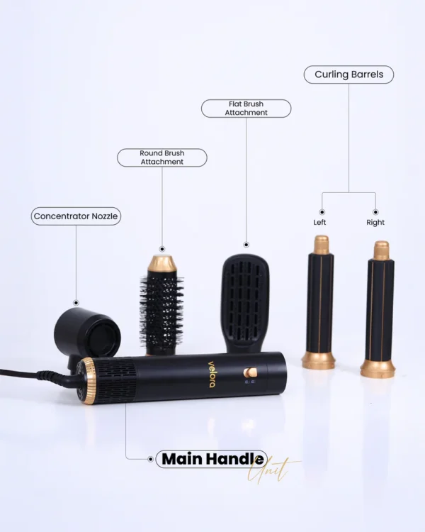 Velora Hair Dryer & Styler Brush – 1000W Blow Dryer & Volumizer