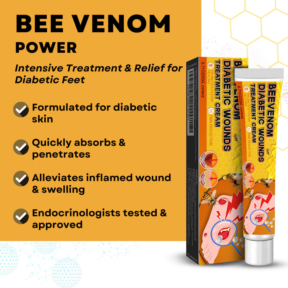 Cvreoz® Bee Venom Diabetic Wounds Treatment Cream 7 Cvreoz® Bee Venom Diabetic Wounds Treatment Cream