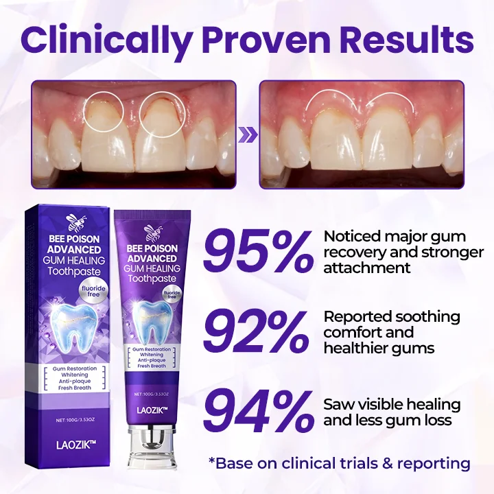 LAOZIK™ Bee Poison Advanced Gum Healing Toothpaste 5 LAOZIK™ Bee Poison Advanced Gum Healing Toothpaste