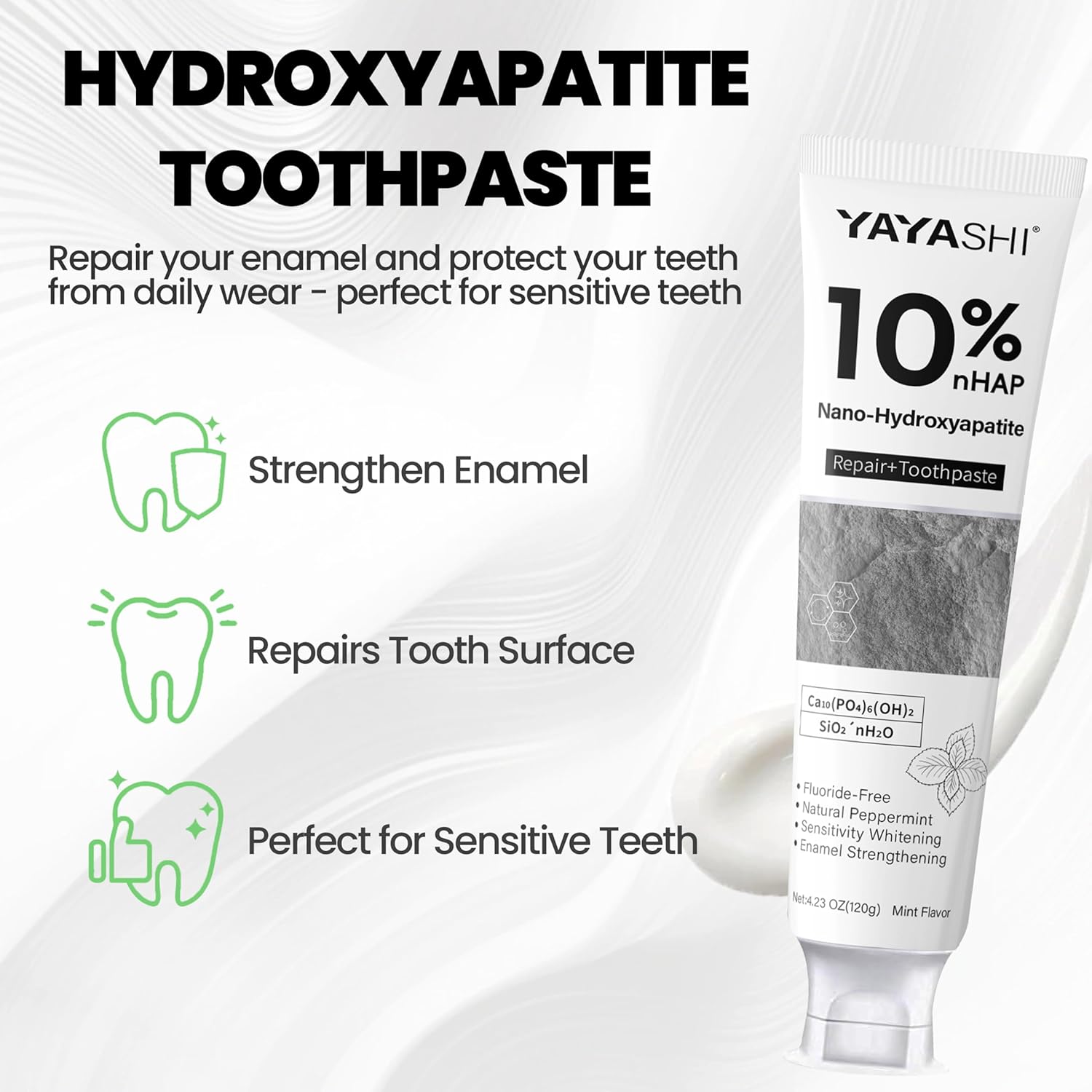 Hydroxyapatite Toothpastes 10% image Hydroxyapatite Toothpastes 10%
