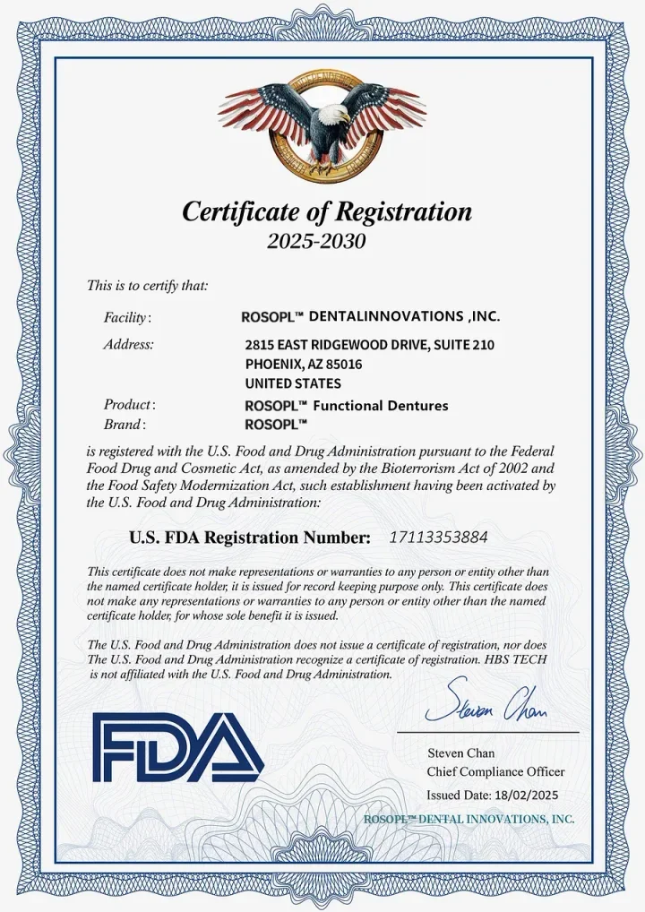 ROSOPL™-Advanced Custom-Fit Functional Dentures image ROSOPL™-Advanced Custom-Fit Functional Dentures