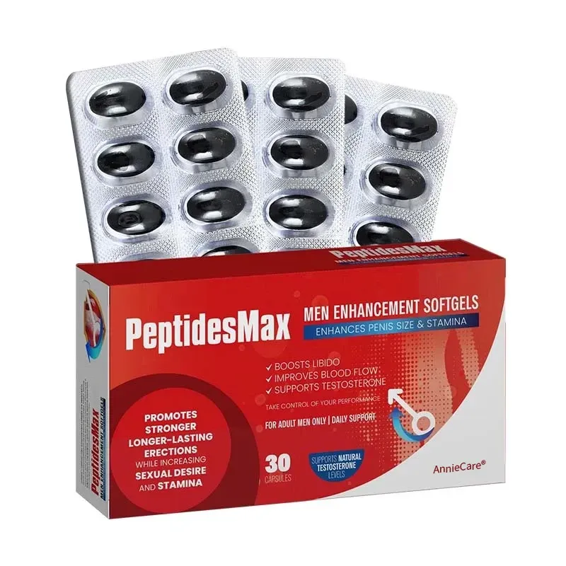 AnnieCare® Peptidesmax Men Max Strength and Vitality Softgels image AnnieCare® Peptidesmax Men Max Strength and Vitality Softgels