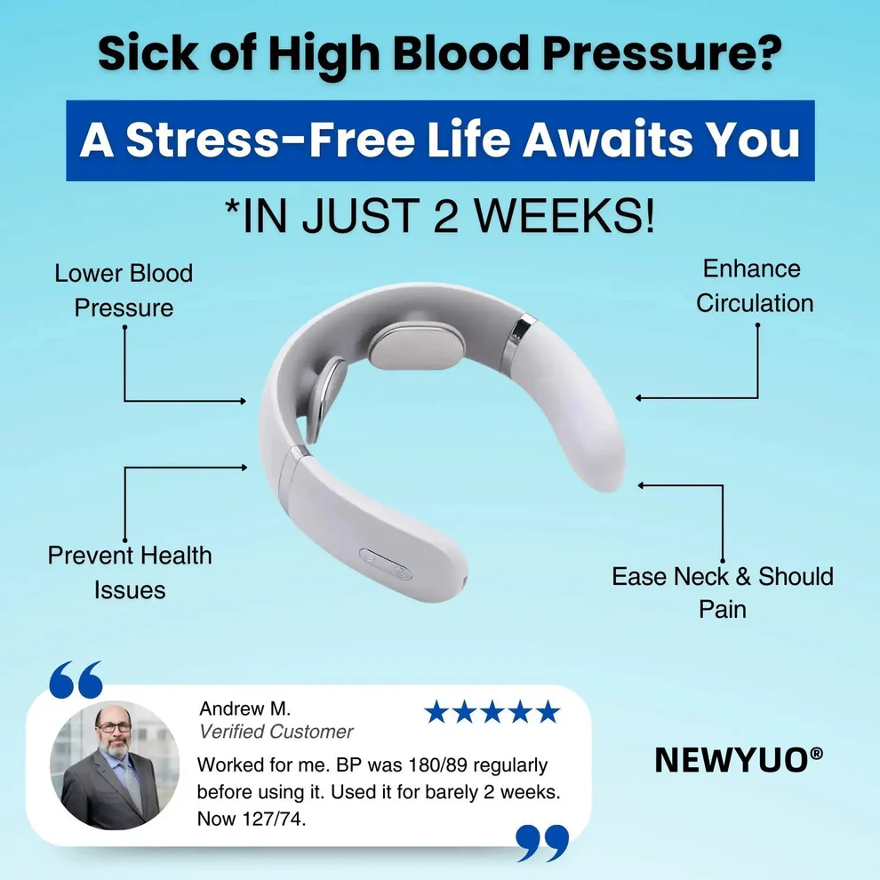 NEWYUO® Blood Pressure Reducing Automatic Massager image NEWYUO® Blood Pressure Reducing Automatic Massager