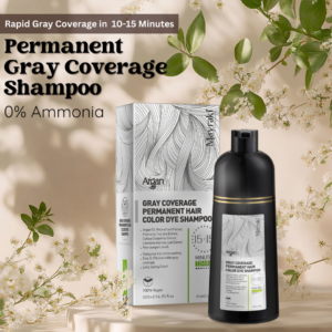 Mayraki Gray Coverage Permanent Hair Color Dye Shampoo