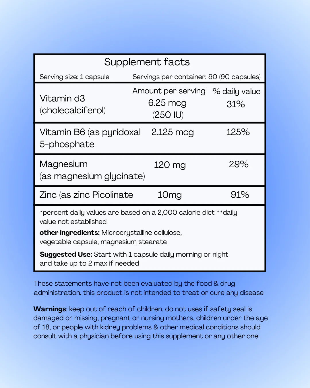 La Vie Magnesium Glycinate Capsules image La Vie Magnesium-Glycinate Capsules