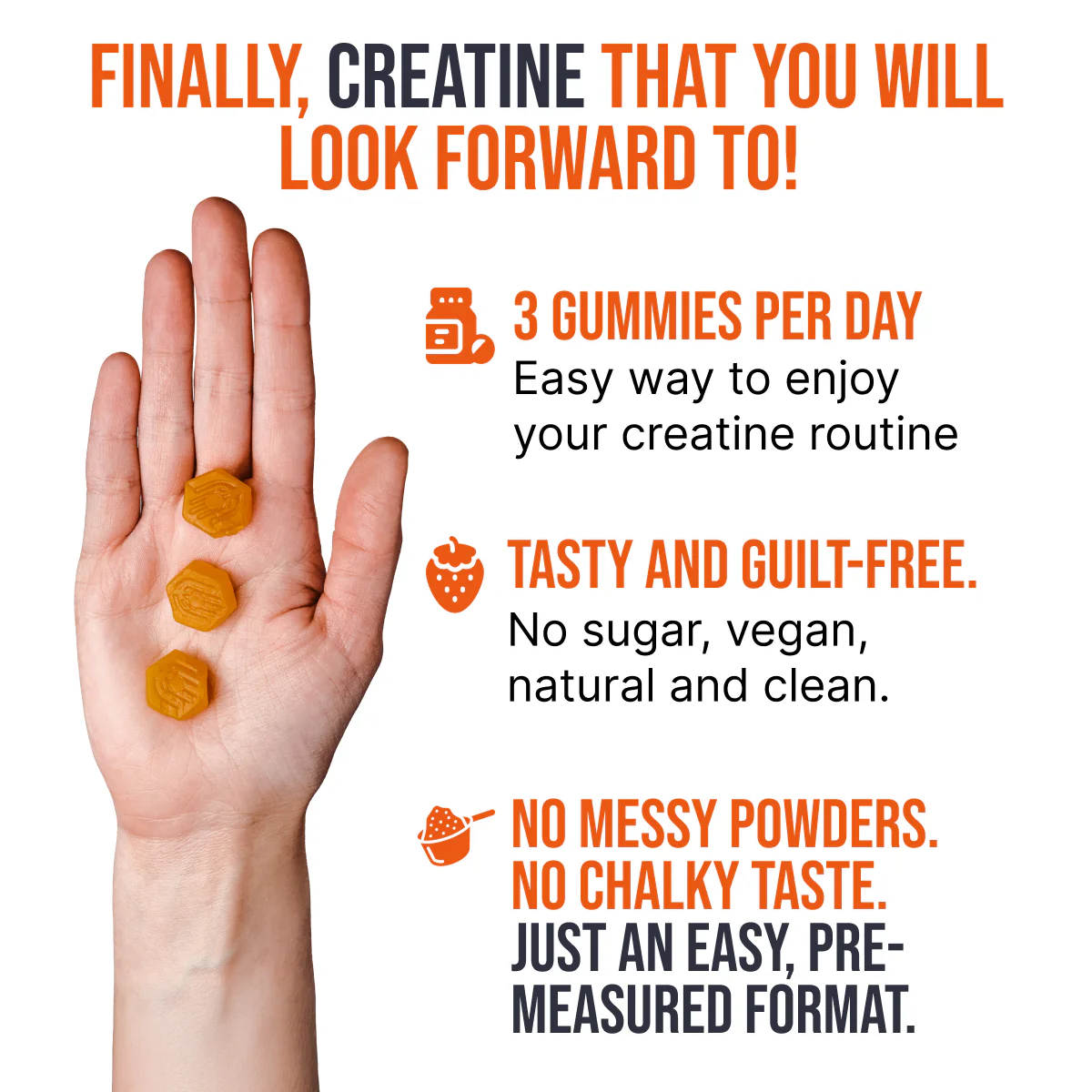 Creatine CON-CRET HCI Gummies image Creatine CON-CRET HCI Gummies