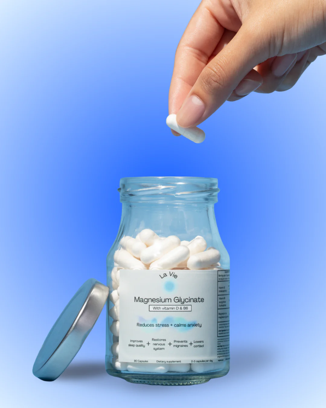 La Vie Magnesium Glycinate Capsules image La Vie Magnesium-Glycinate Capsules